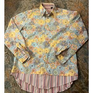 Robert Graham “PACIFICA” Style RS07157 shirt in teal,  Small